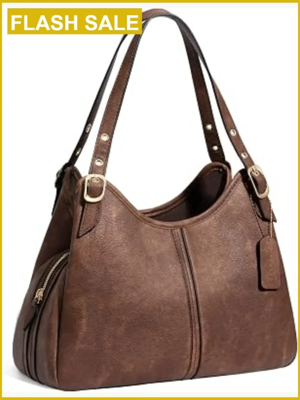 Vintage Hobo Handbag Women Soft Faux Leather Shoulder Bag Slouchy Crescent